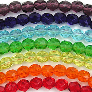 Czech Fire Polished Beads (Round)