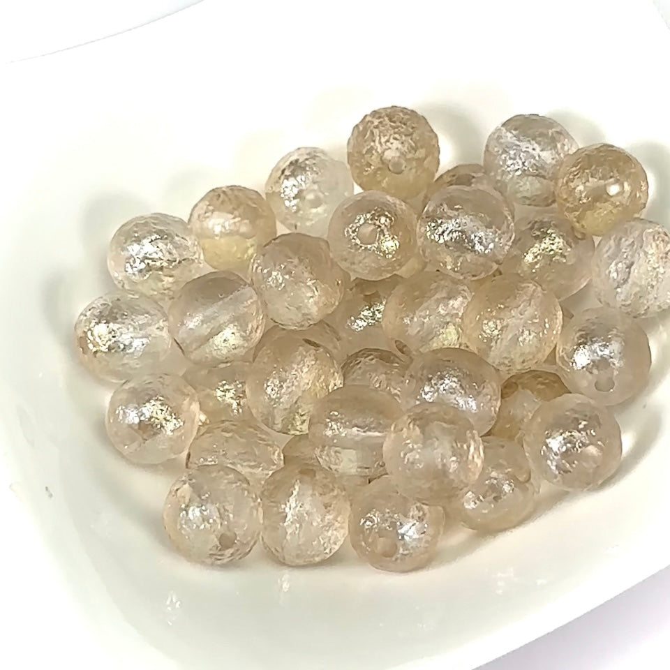 Czech Pressed Druk Round Smooth Glass Beads Crystal Luster Deep Matted 8mm 10mm 12mm 14mm 16mm