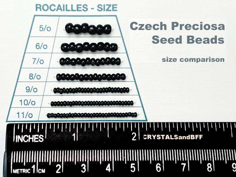 Rocailles size 10/0 2.3mm Crystal Brown Luster Preciosa Ornela Traditional Czech Glass Seed Beads 30grams 1 oz CS002