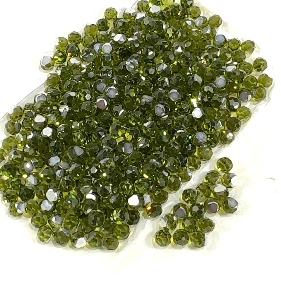 Swarovski Art.# 4860 - Olivine CAL 3/4 Ball Fancy Stones 350pcs size 6mm SW125