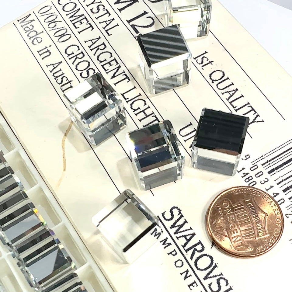 Swarovski Art.# 4840 - Crystal CAL Cube Fancy Stones 6pcs size 12mm SW140