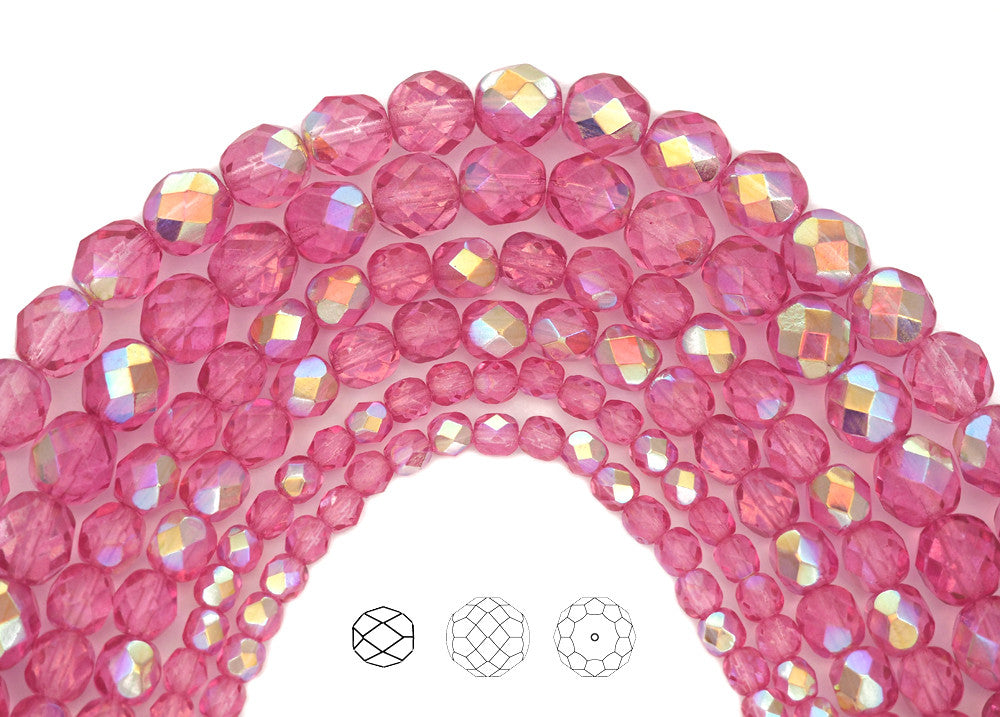 crystal-pink-rose-ab-coated-czech-fire-polished-round-faceted-glass-beads-16-inch-strand-PJB-FP4-CryPinkRoseAB102