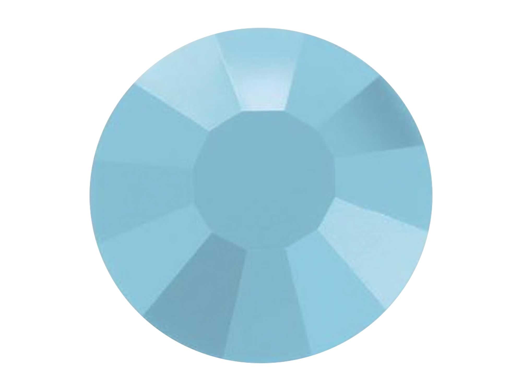 Turquoise opaque Preciosa VIVA or MAXIMA Chaton Roses (Rhinestone Flatbacks) Genuine Czech Crystals solid blue ss20