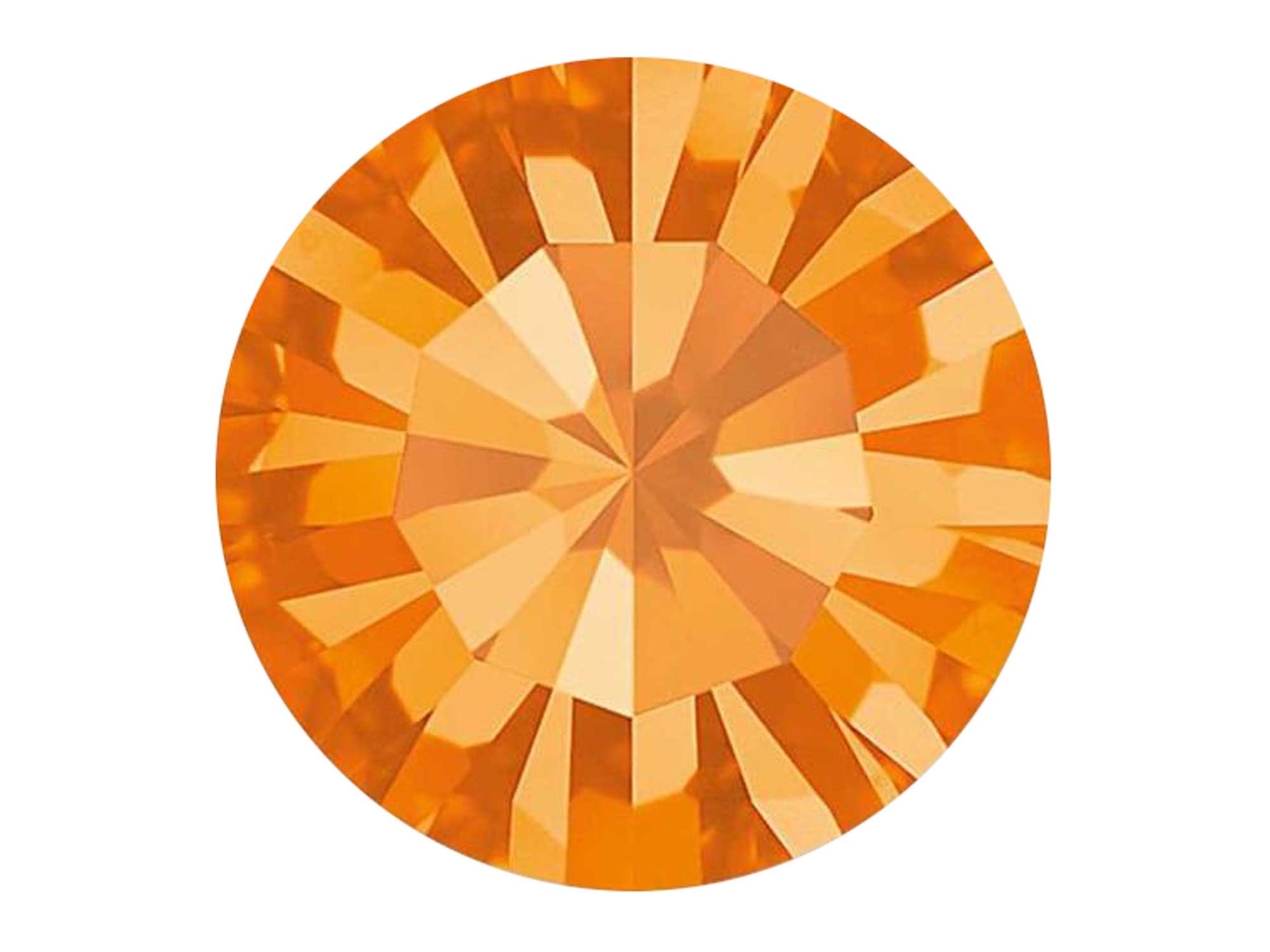 Sun, Preciosa Genuine Czech MAXIMA Pointed Back Chatons in size ss20 (5mm), 72 pieces, Silver Foiled, P626