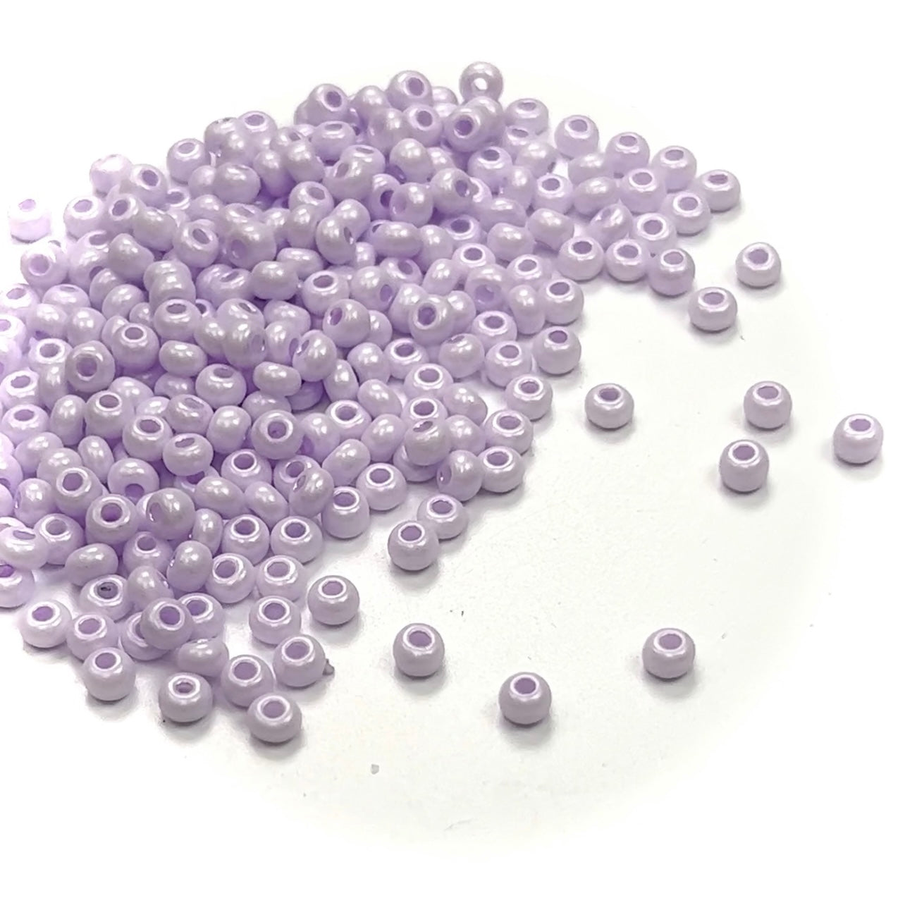 Rocailles size 6/0 (4mm) Sweet Purple Dyed Pearl, Preciosa Ornela Traditional Czech Glass Seed Beads, 30grams (1 oz), P963