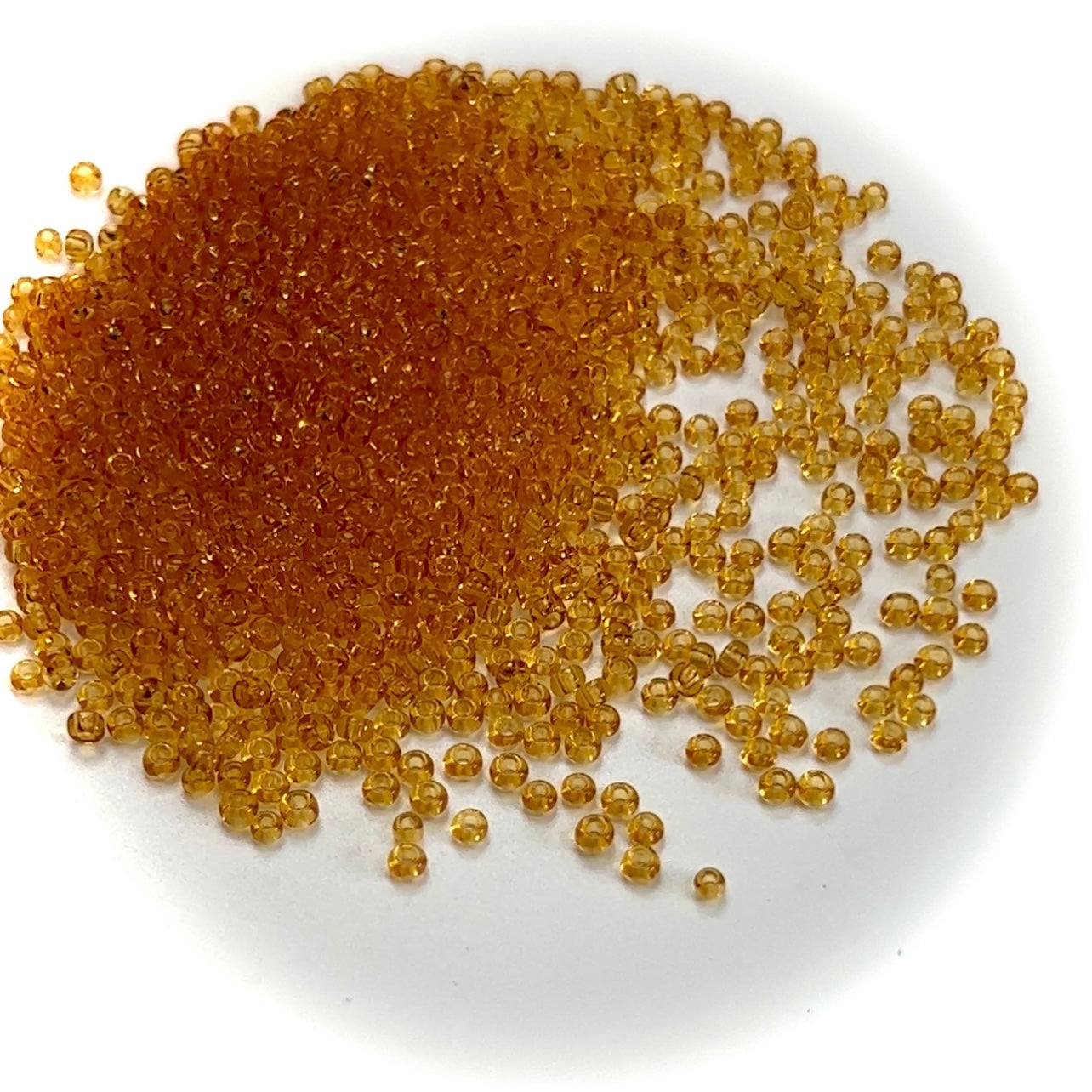 Rocailles size 9/0 (2.6mm) Topaz brown, Preciosa Ornela Traditional Czech Glass Seed Beads, 30grams (1 oz), P997