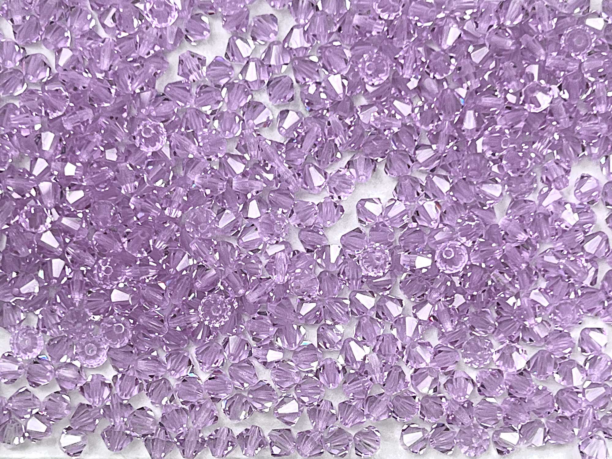 Violet Czech Glass Beads Machine Cut Bicones (MC Rondell Diamond Shape) transparent rich purple crystals 3mm 4mm 5mm 6mm 8mm