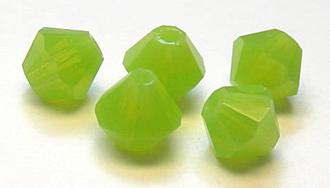 czech-mc-beads-bicone-Green-Opal
