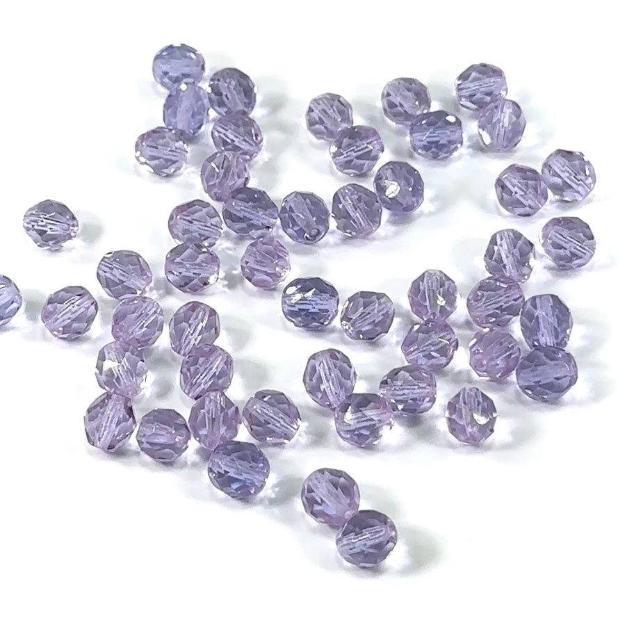 Alexandrite Tanzanite loose Traditional Czech Fire Polished Round Faceted Glass Beads 6mm 8mm