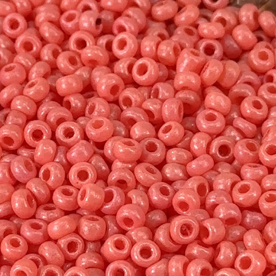 Rocailles size 8/0 3mm Solid Pink Dyed Preciosa Ornela Traditional Czech Glass Seed Beads 30grams 1 oz CS009