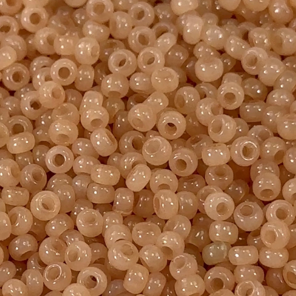 Rocailles size 8/0 3mm Beige Opal Preciosa Ornela Traditional Czech Glass Seed Beads 30grams 1 oz CS012