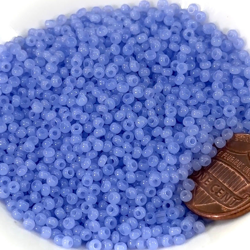 Czech Glass Seed Beads Size 11/0 Blue Opal