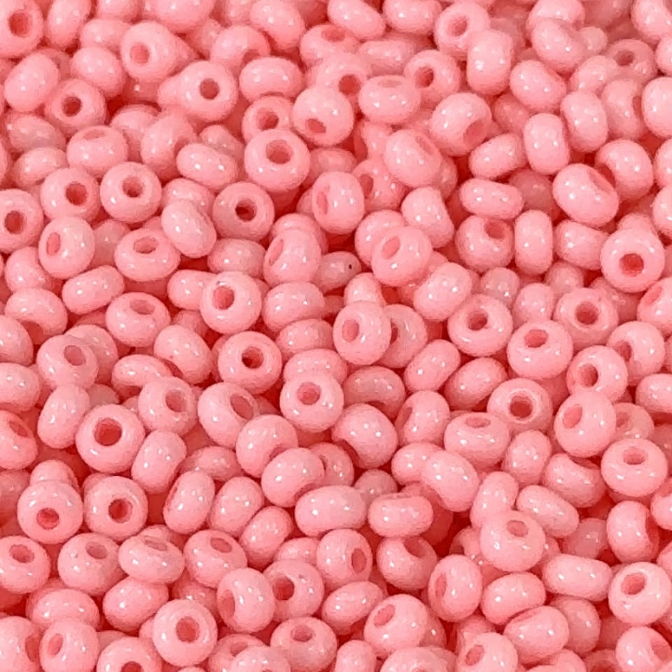 Rocailles size 8/0 3mm Pink Dyed Preciosa Ornela Traditional Czech Glass Seed Beads 30grams 1 oz CS031