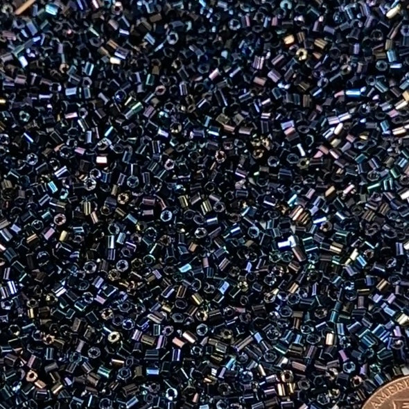 2 Cut Beads size 12/0 Blue Iris Preciosa Ornela Traditional Czech Glass Beads 30grams CS049