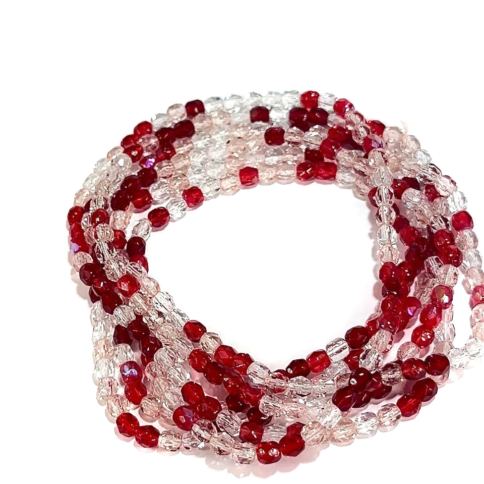 Sweetheart Mix Czech Fire Polished Round Faceted Glass Beads 4mm 300pcs J647