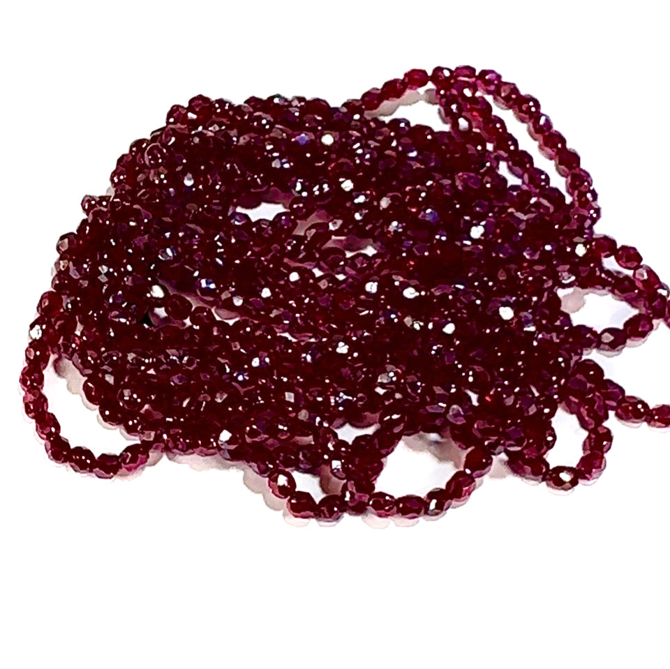 Light Garnet Shimmer Czech Fire Polished Round Faceted Glass Beads 4mm 300pcs J655