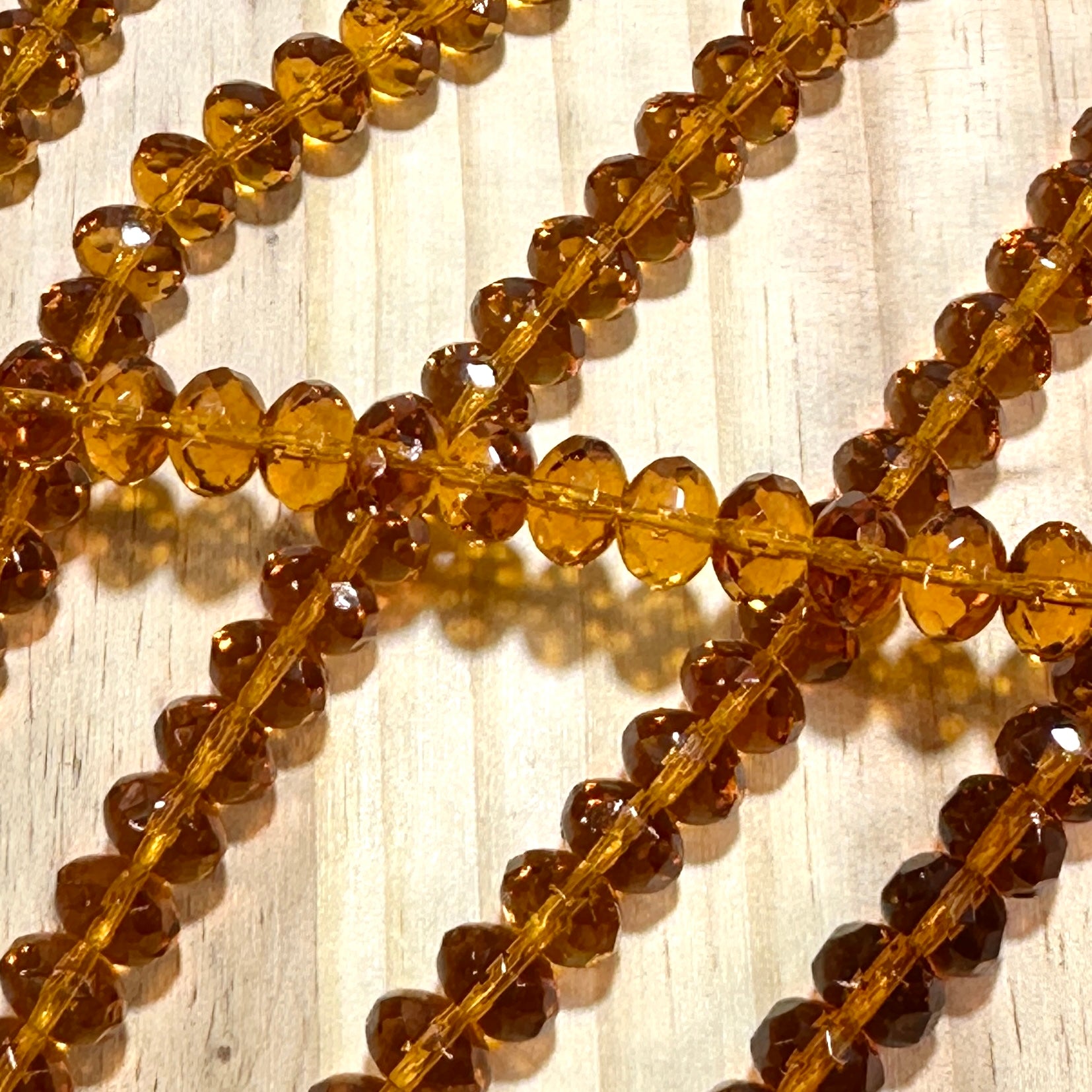 Czech Faceted Glass Doughnut Shaped Fire Polished Rondelle Spacer Beads 6x9mm Topaz tire/donut beads 28pcs J839