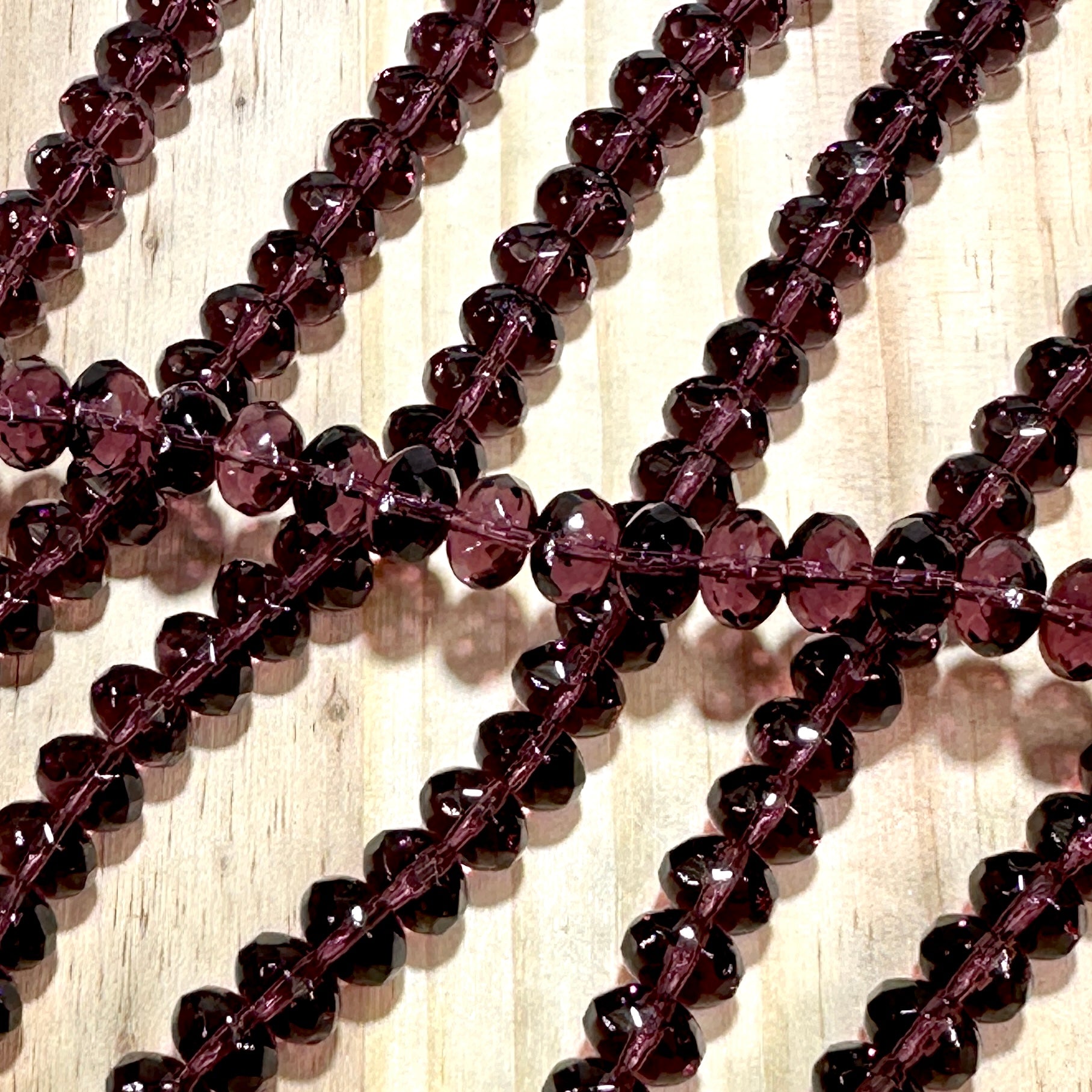 Czech Faceted Glass Doughnut Shaped Fire Polished Rondelle Spacer Beads 6x9mm Amethyst tire/donut beads 28pcs J844