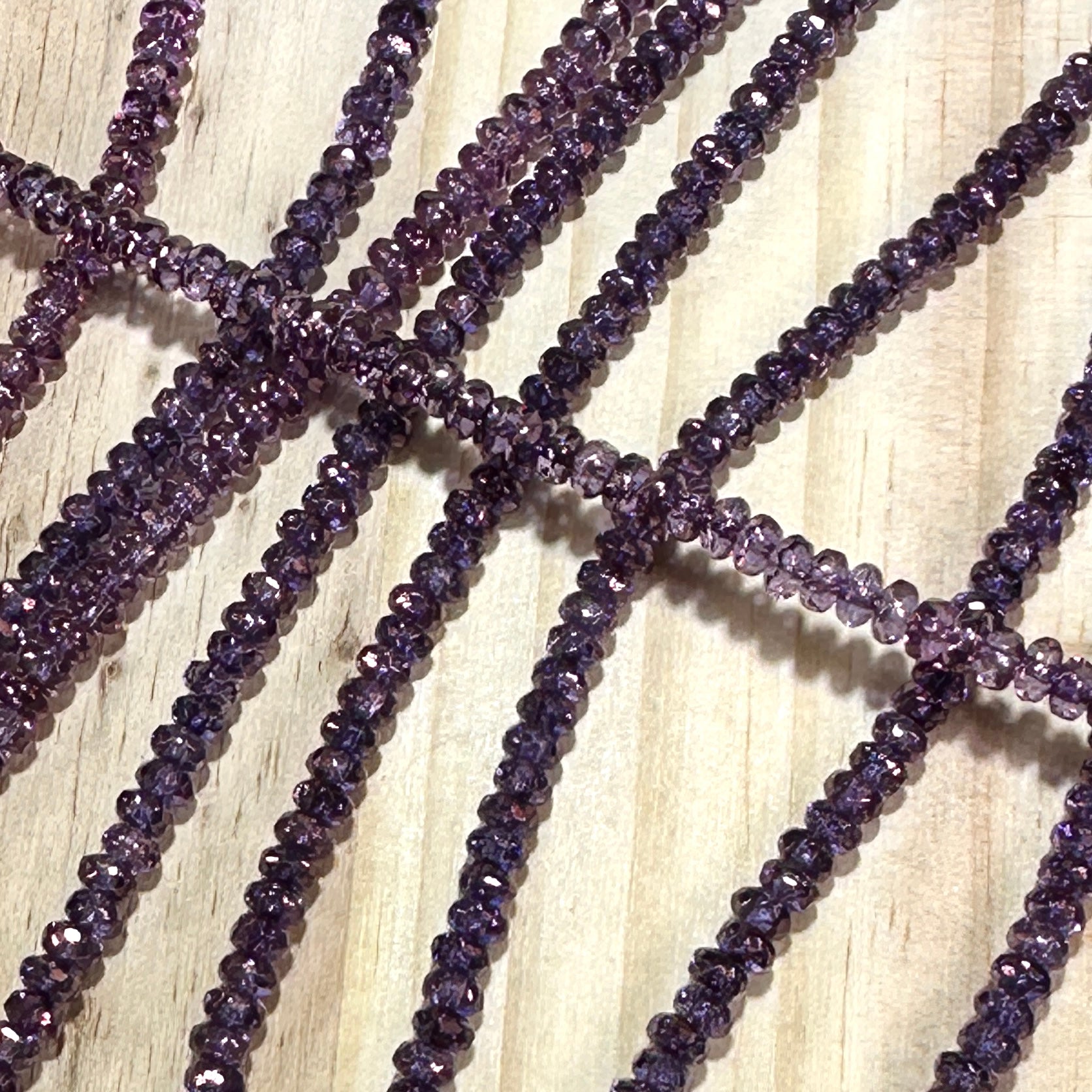 Czech Faceted Glass Doughnut Shaped Fire Polished Rondelle Spacer Beads 2.5x4mm Purple Luster tire/donut beads 72pcs J865