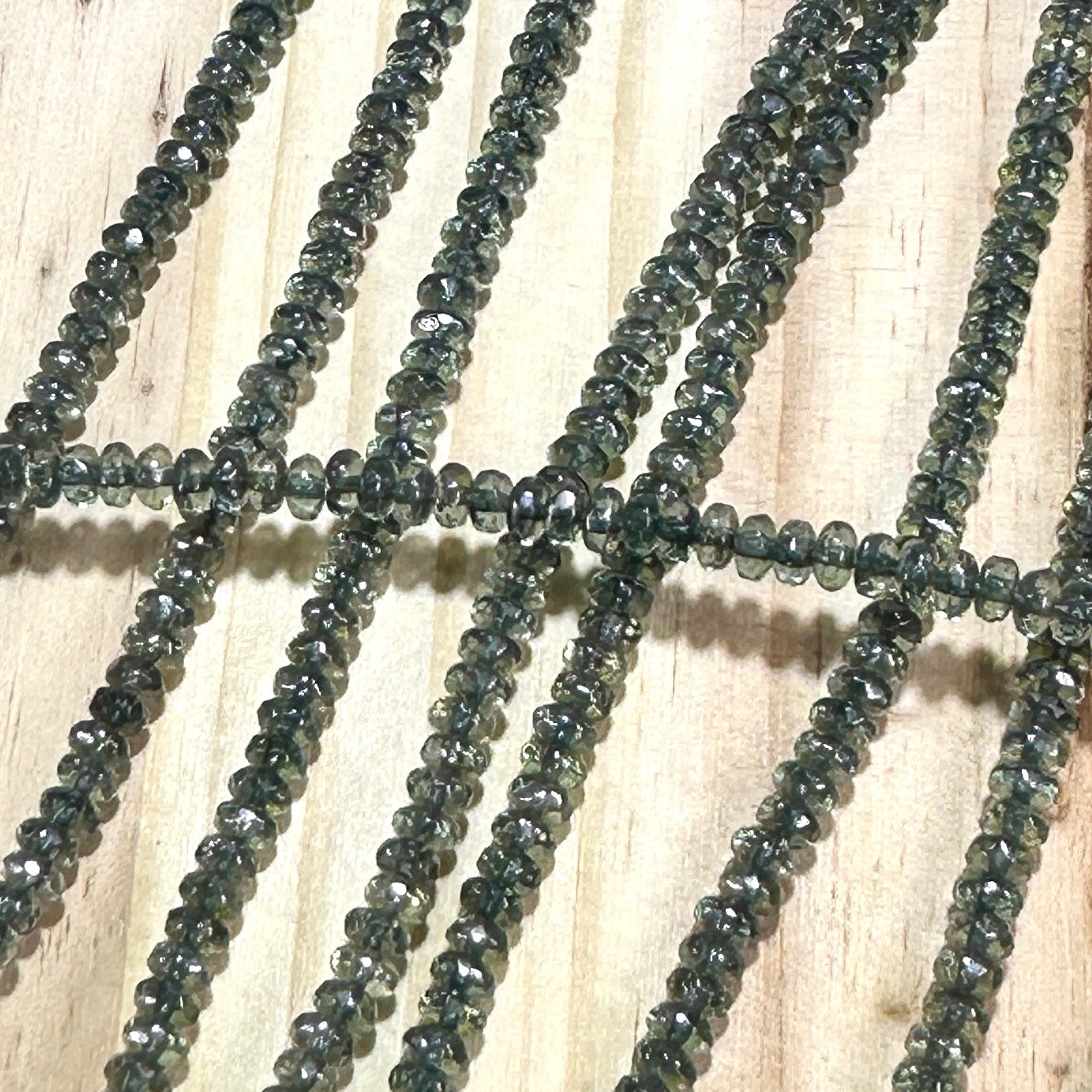 Czech Faceted Glass Doughnut Shaped Fire Polished Rondelle Spacer Beads 2.5x4mm Green Luster tire/donut beads 72pcs J866