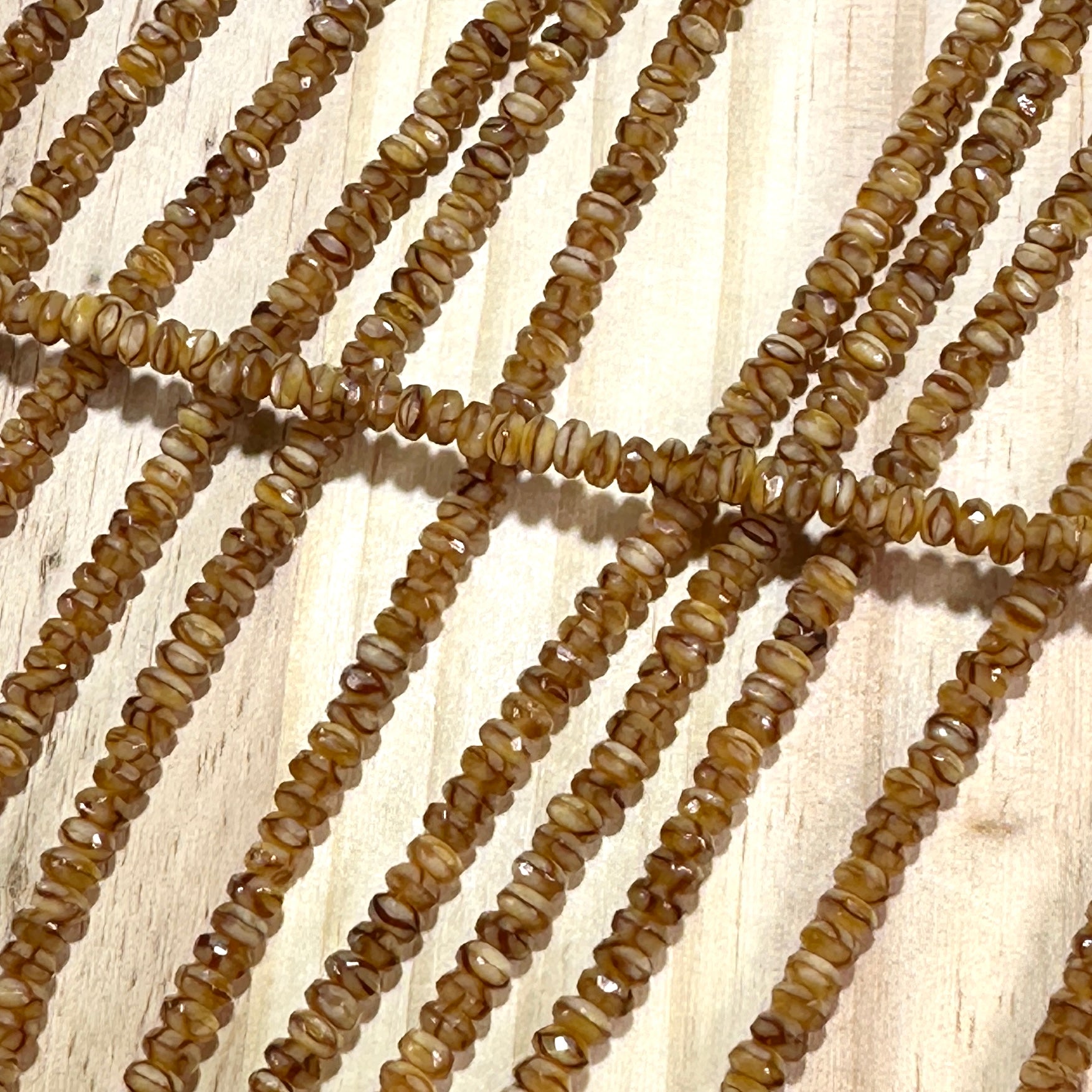 Czech Faceted Glass Doughnut Shaped Fire Polished Rondelle Spacer Beads 2.5x4mm Giraffe tire/donut beads 72pcs J870