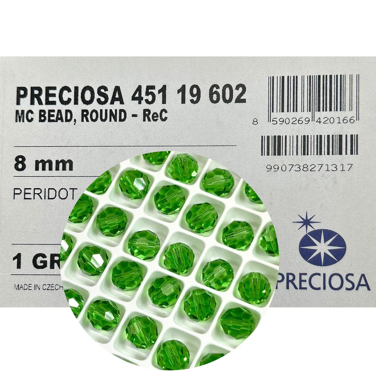 Peridot Czech Machine Cut Round Crystal Beads 7mm 8mm green rosary beads