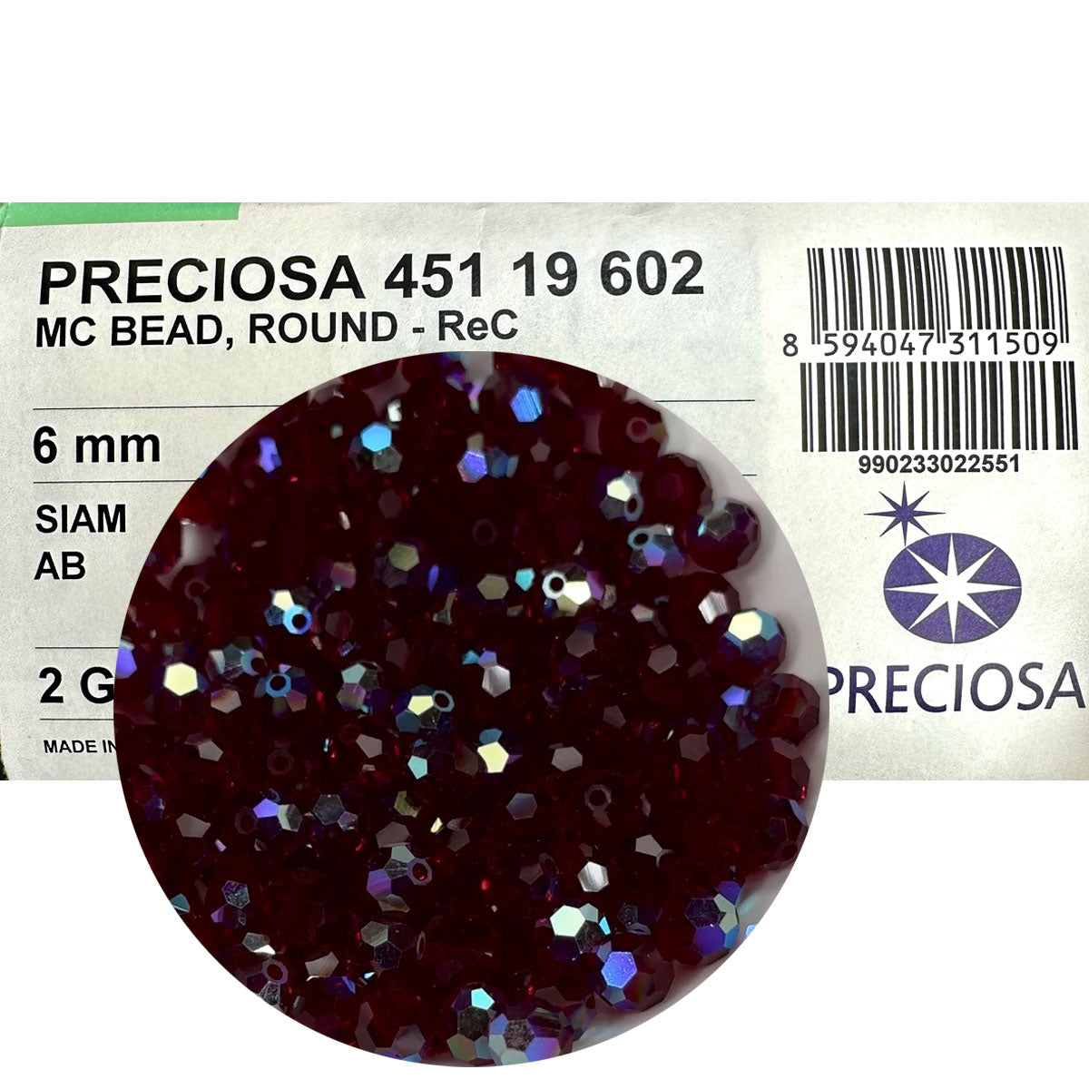 Siam AB coated, Czech Machine Cut Round Crystal Beads, dark red coated with Aurora Borealis, 6mm, 8mm Rosary Beads