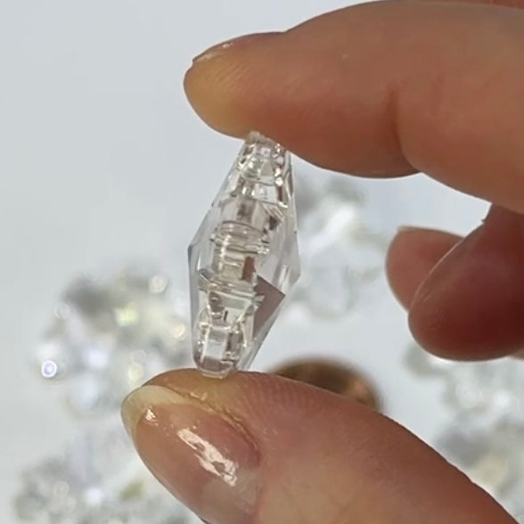 Components Crystal Front Swarovski Crystal Components Art.# 8811 - 25mm Clear Crystal Snowflake ...