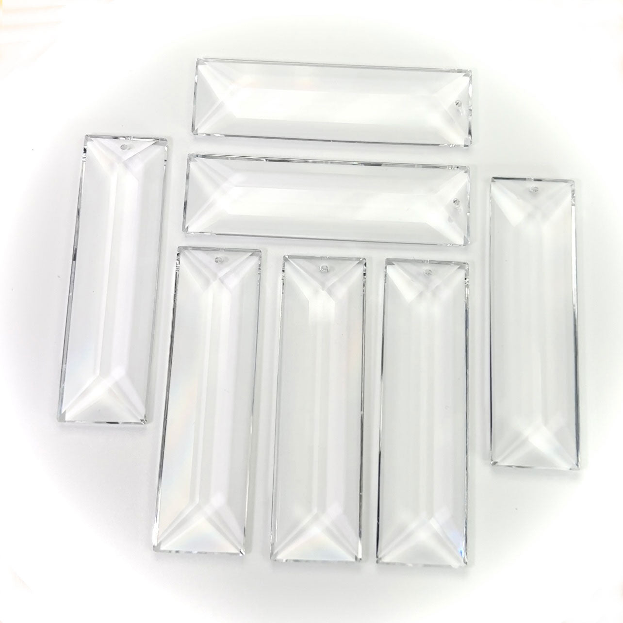 Swarovski Spectra Crystal Components Art.# 2176 - 76x22mm Clear Crystal 1-Hole Baguette 3inch x-Prism SW070