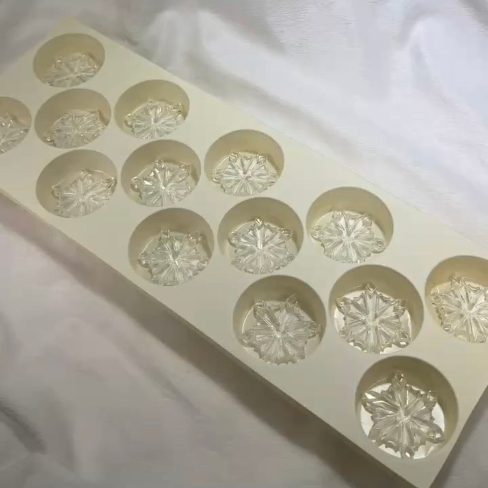 Swarovski Crystal Components Art.# 4762 - 43mm Clear Crystal Snowflake No-Hole Optically Pure Prism SW265