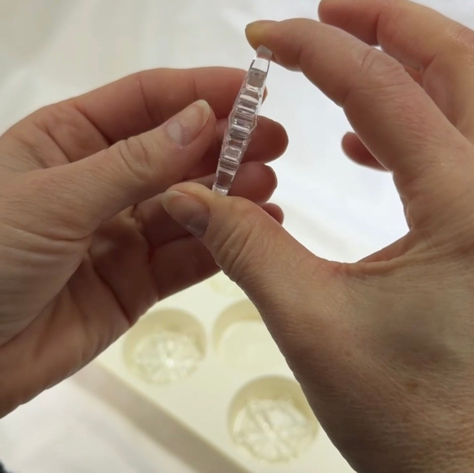 Swarovski Crystal Components Art.# 4762 - 43mm Clear Crystal Snowflake No-Hole Optically Pure Prism SW265