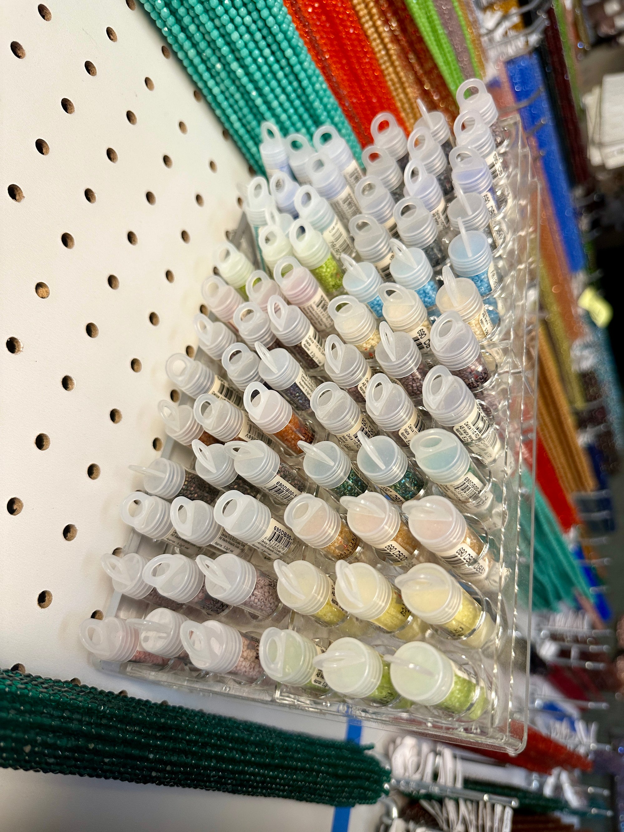 Storage Case Organizer for Miyuki Vials and Seed Bead tubes, gently used