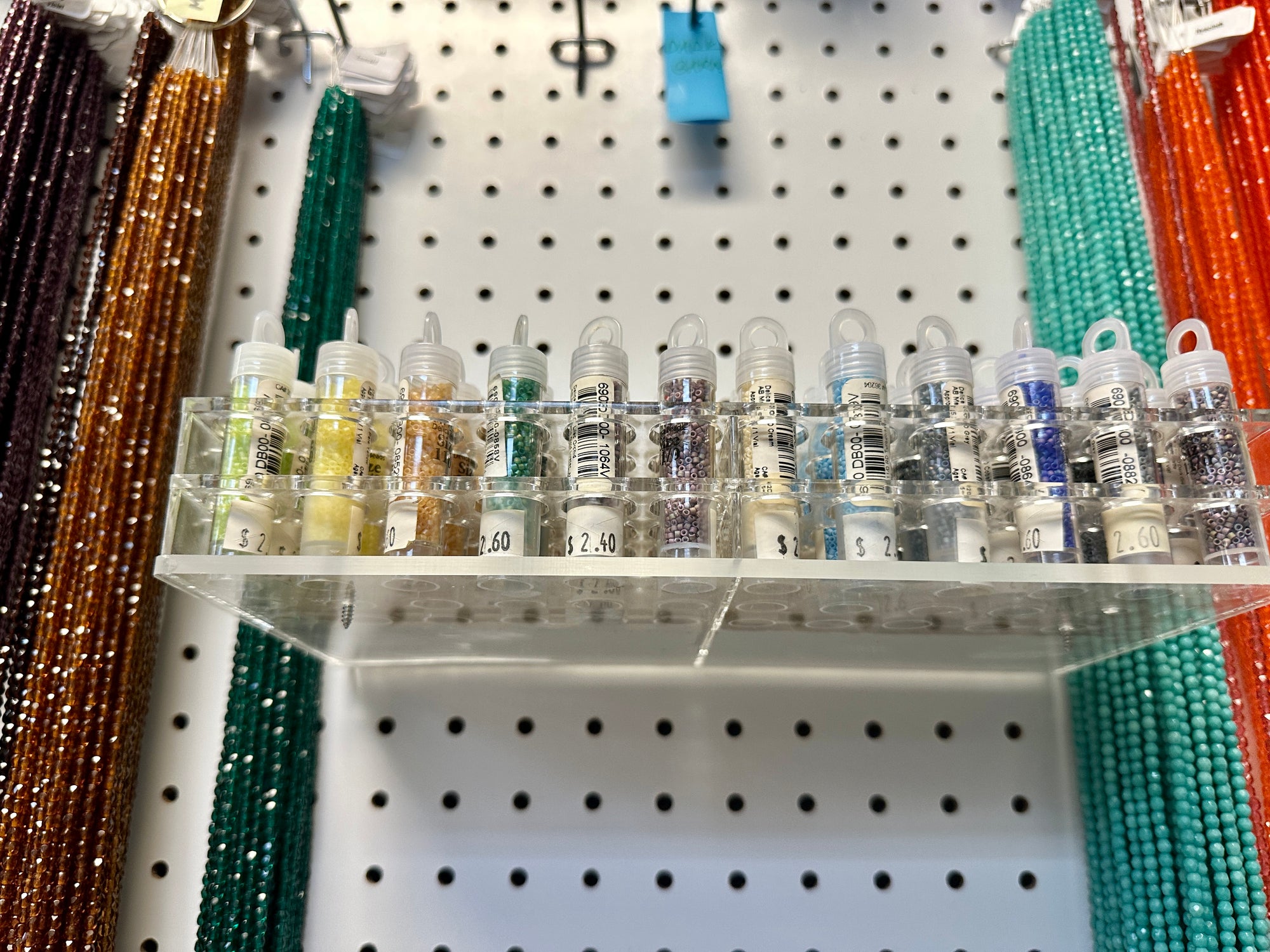 Storage Case Organizer for Miyuki Vials and Seed Bead tubes, gently used