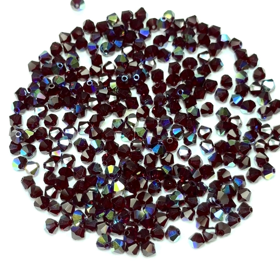 Czech Glass 3-Cut Round Window Beads (Soccer Ball Bead) Art. 151