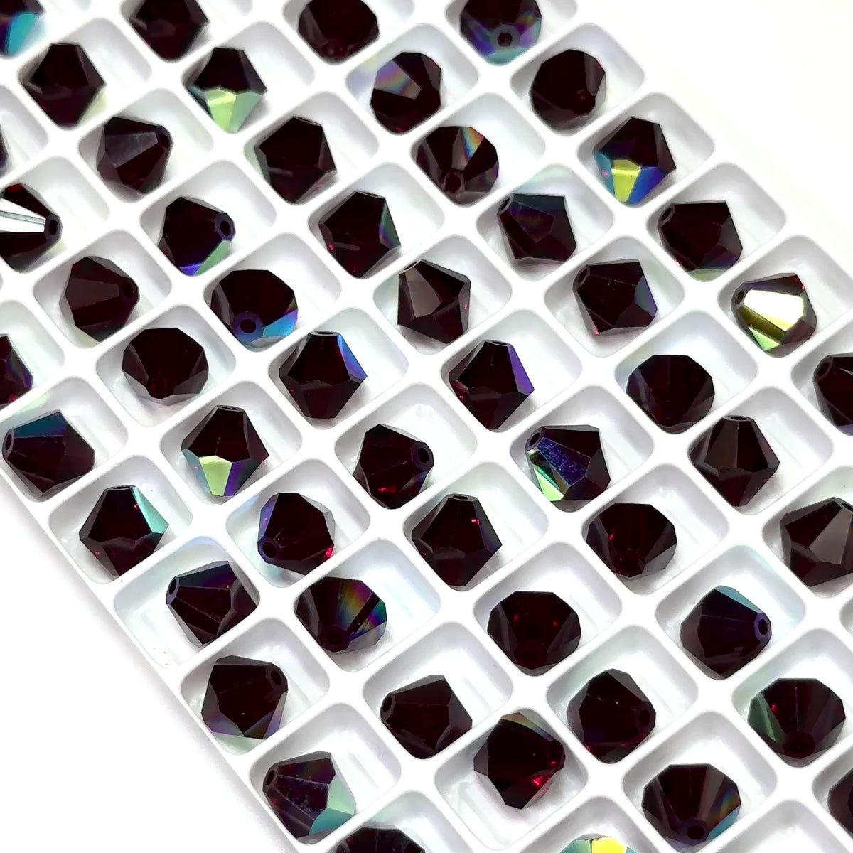 Czech Glass 3-Cut Round Window Beads (Soccer Ball Bead) Art. 151