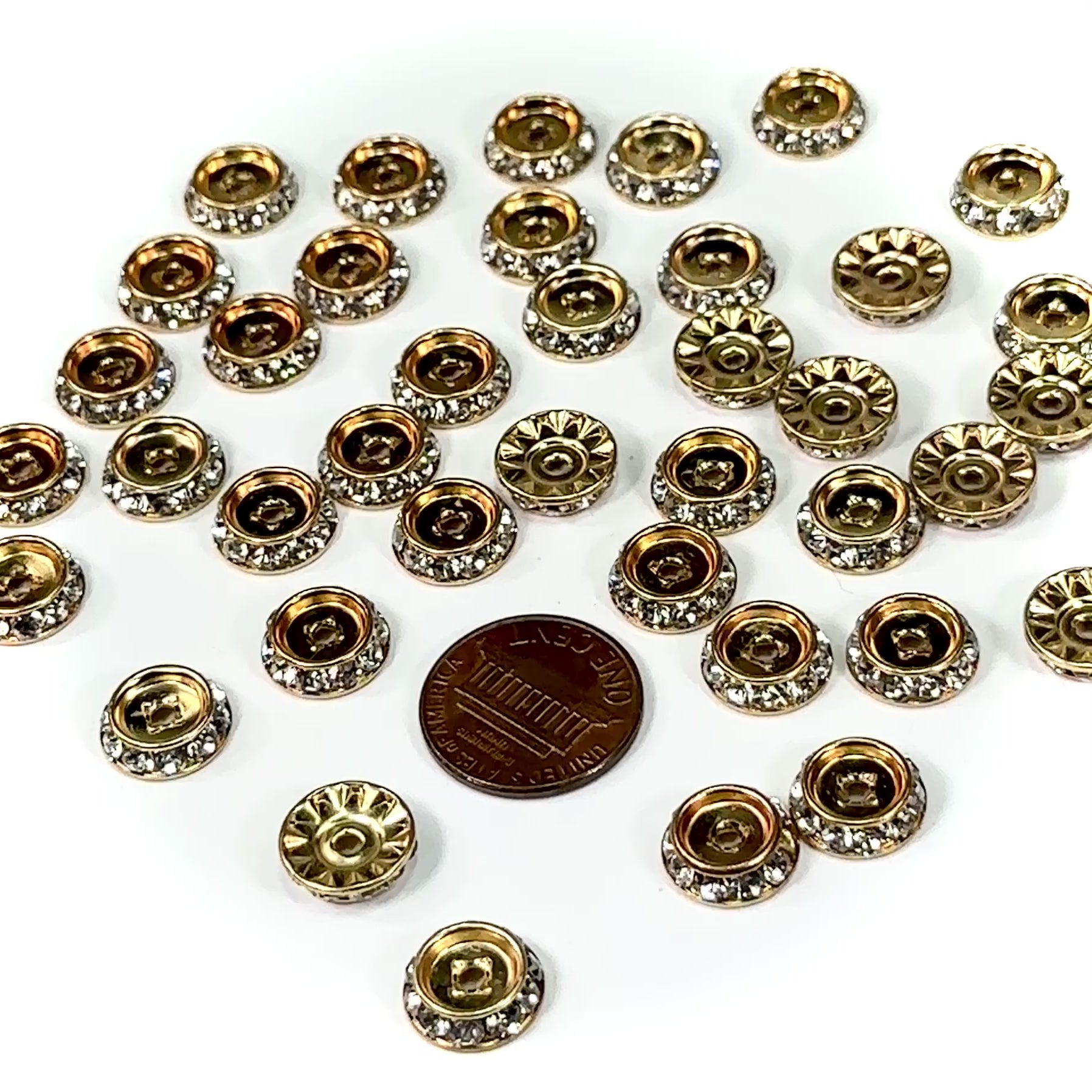 Brass Rhinestone Spacer Beads, Grade A, Straight Flange, Silver Color  Plated, Rondelle, Crystal, 6x3mm, Hole: 1mm Cobeads.com - Yahoo Shopping