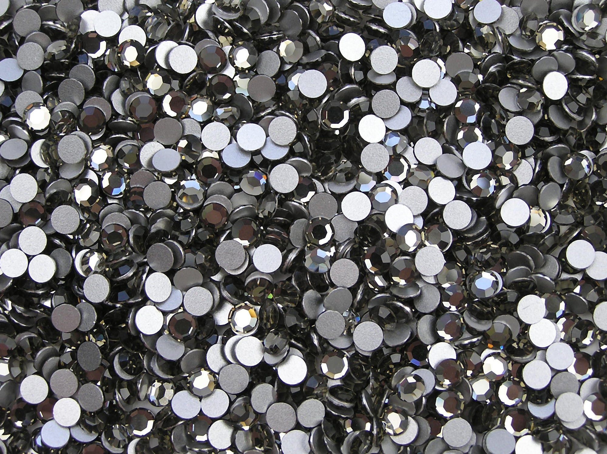 Black Diamond-Preciosa Hot Fix Flatback Rhinestones (Choose