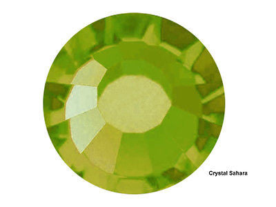Crystal Sahara HOTFIX, 288 Preciosa Genuine Czech Crystals 34ss Viva12 Iron-on, ss34, 7mm