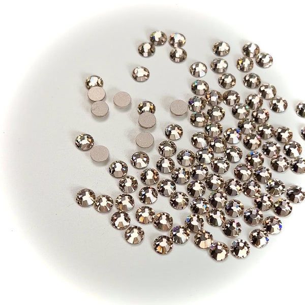 Light Gold Quartz Preciosa VIVA or MAXIMA Chaton Roses (Rhinestone