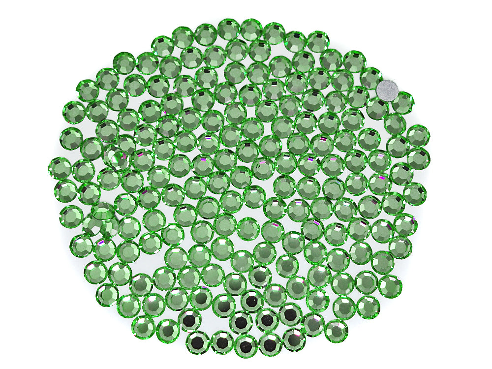 Chrysolite Champagne Green Swarovski Crystal Round Beads for