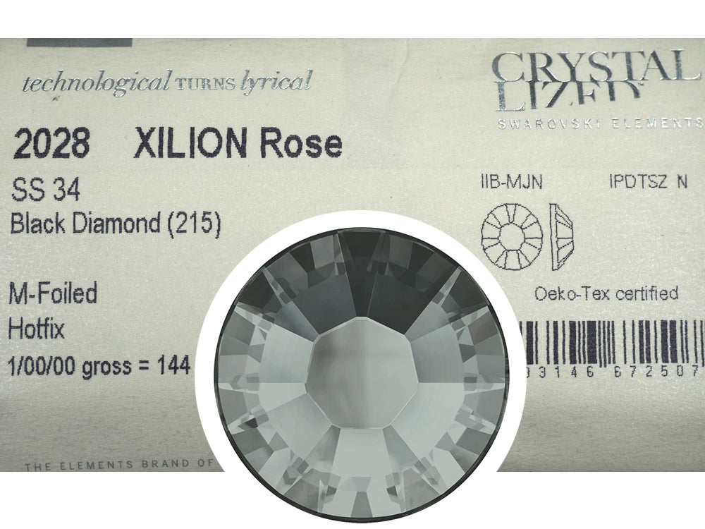 Hotfix 3mm Rhinestones in Black Diamond by ThreadNanny