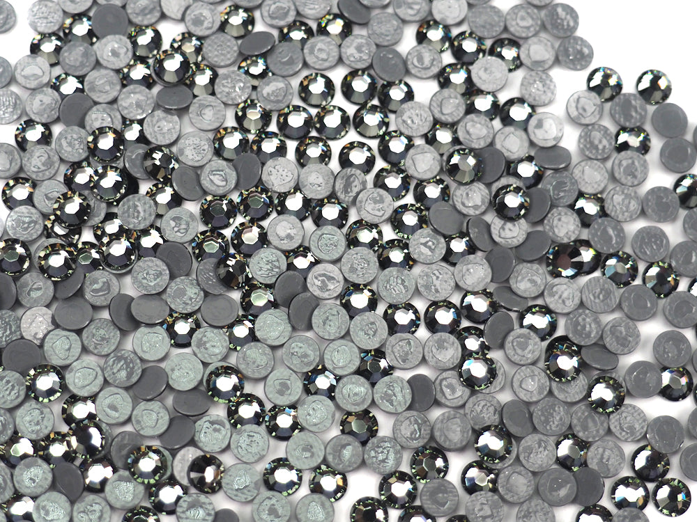 für Halbedelsteine, Glasperlen, Metallperlen und Swarovski - Swarovski  rhinestones flatback, 2028, 5mm, crystal ab, 5 pc.