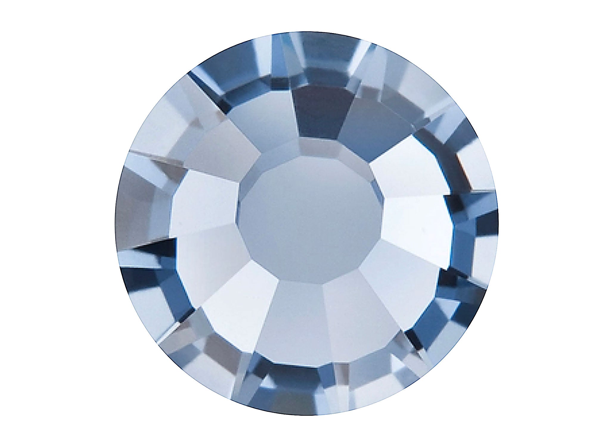 Denim Blue, Preciosa VIVA or MAXIMA Chaton Roses (Rhinestone Flatbacks), Genuine Czech Crystals