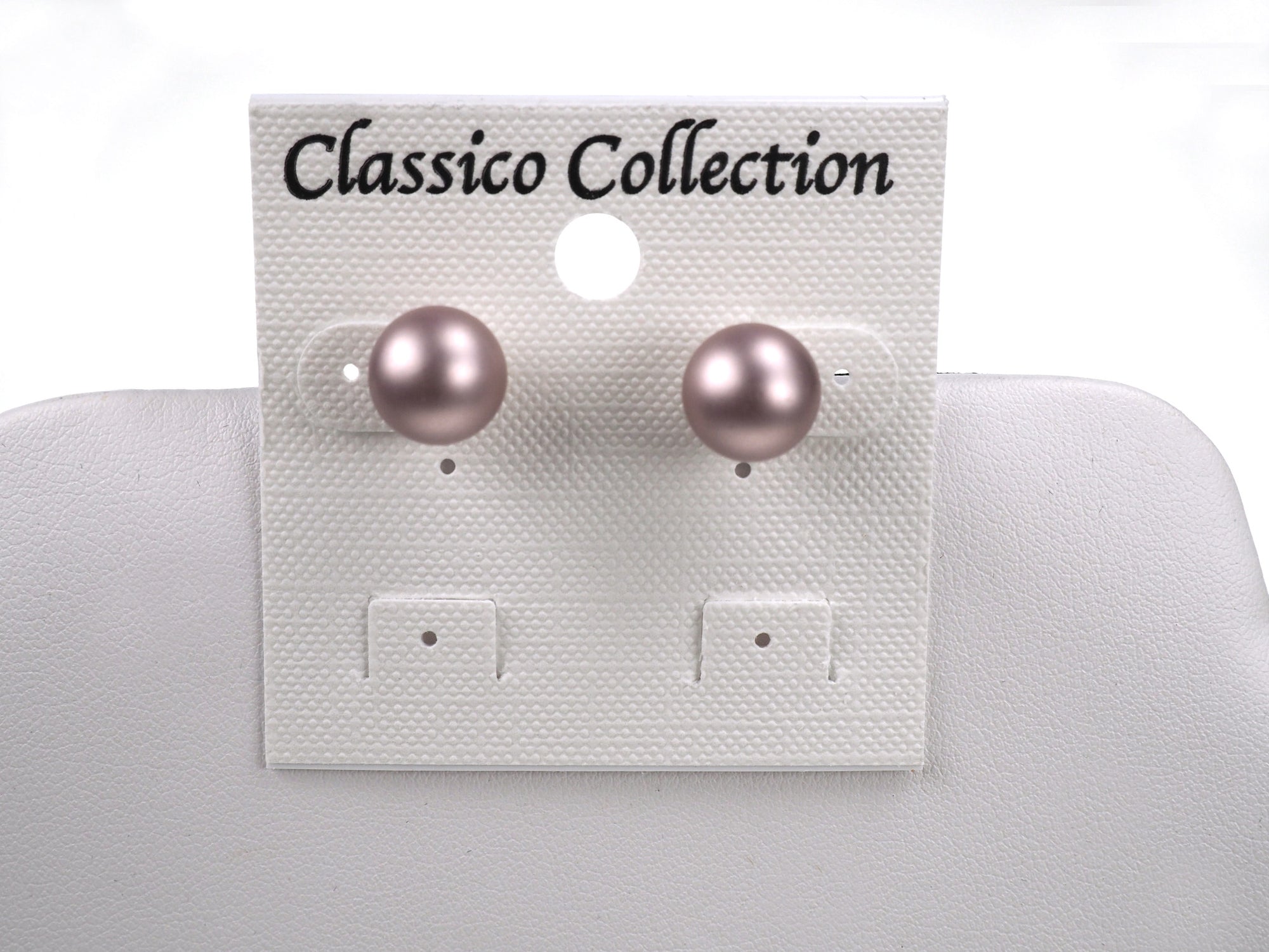 Czech Glass Powder Rose Pearl Handmade Earrings