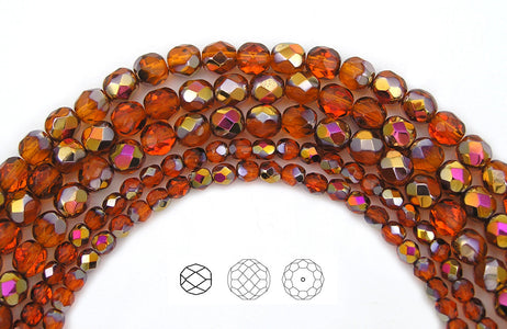 indian-red-santander-coated-czech-fire-polished-round-faceted-glass-beads-16-inch-strand-PJB-FP4-IndRedSantan102