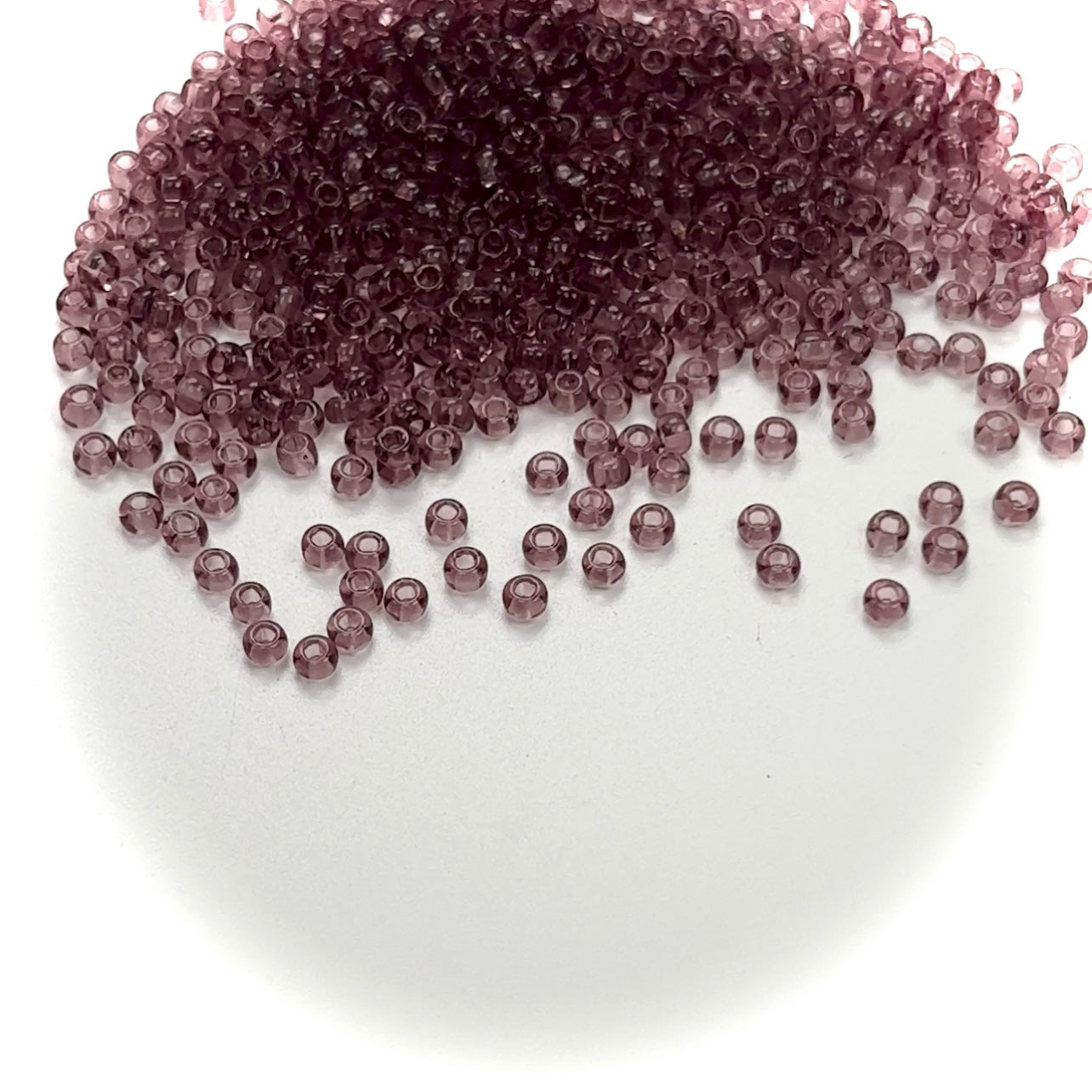 Rocailles size 8/0 (3mm) Light Amethyst purple, Preciosa Ornela Traditional Czech Glass Seed Beads 8grams J213