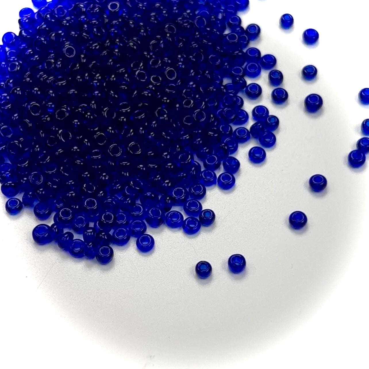 Rocailles size 8/0 (3mm) Cobalt Blue, Preciosa Ornela Traditional Czech Glass Seed Beads 17grams J215