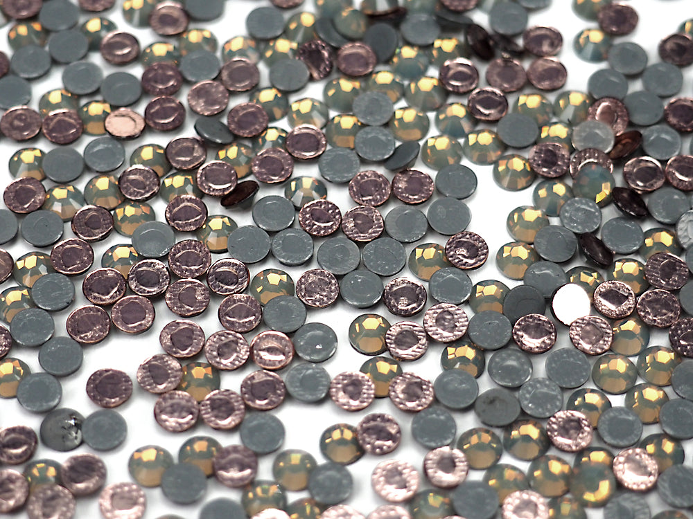 Swarovski Art.# 2028/HOTFIX Flatbacks, Light Grey Opal Iron-on Rhinestones, ss10, ss20