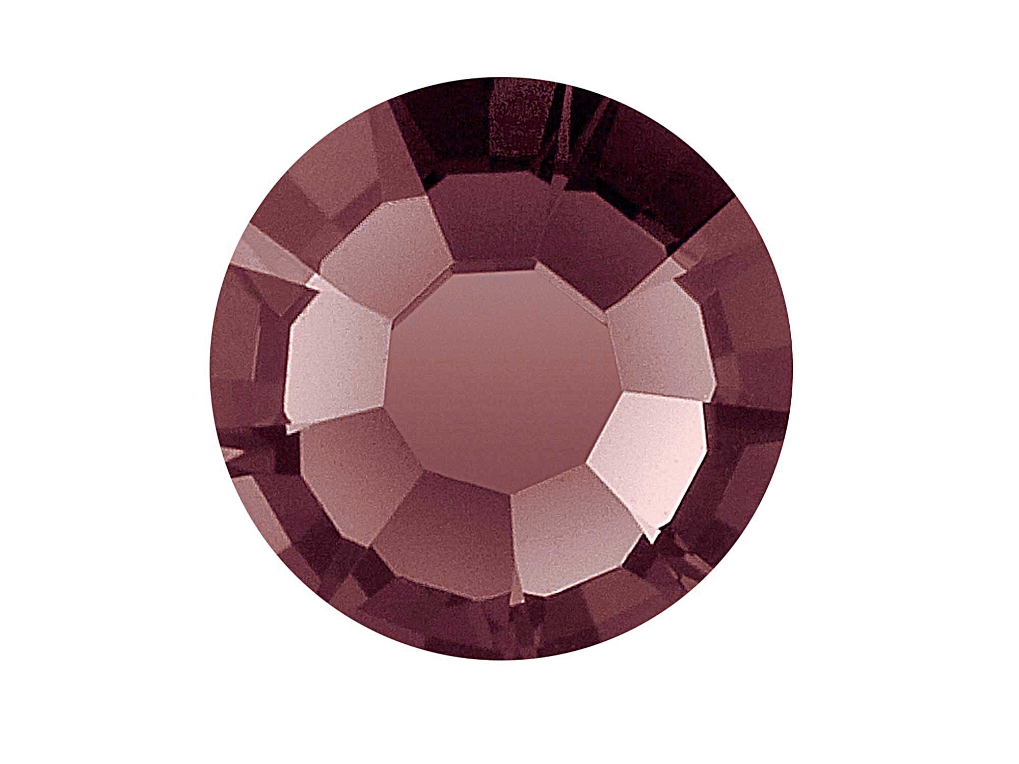 Burgundy, Preciosa VIVA or MAXIMA Chaton Roses (Rhinestone Flatbacks), Genuine Czech Crystals