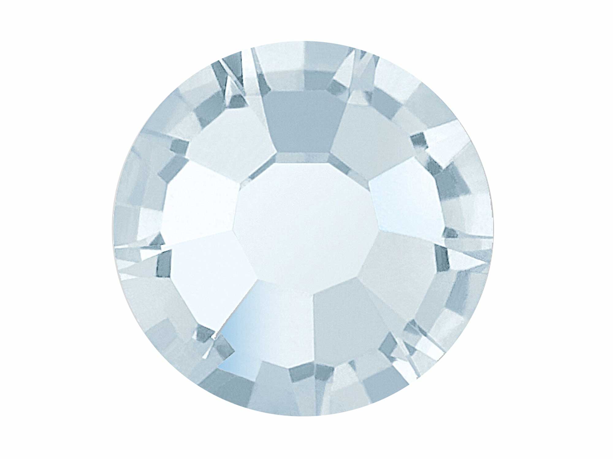 Crystal Lagoon Preciosa VIVA or MAXIMA Chaton Roses (Rhinestone Flatbacks) Genuine Czech Crystals clear coated with silvery light blue